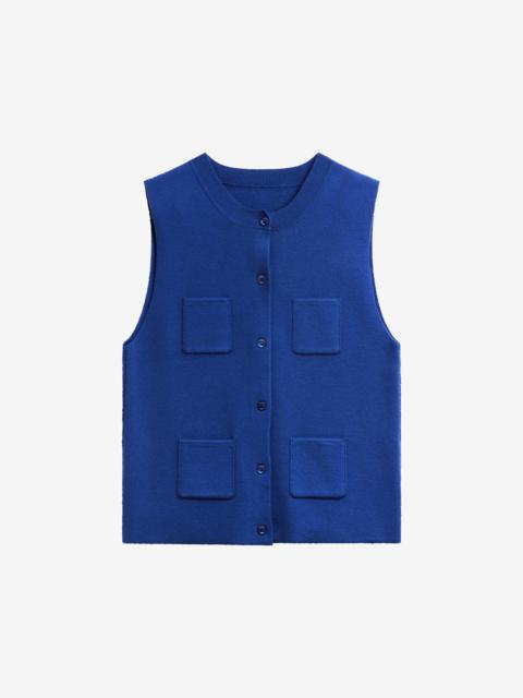 The Frankie Shop Villena Knit Vest - Blue