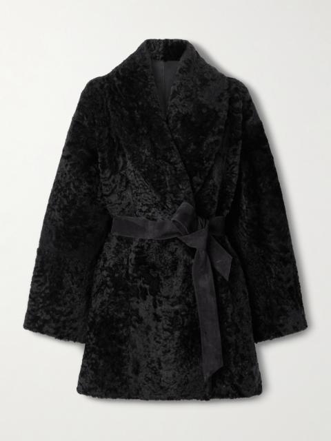 TOVE Vanessa Belted Shearling Coat