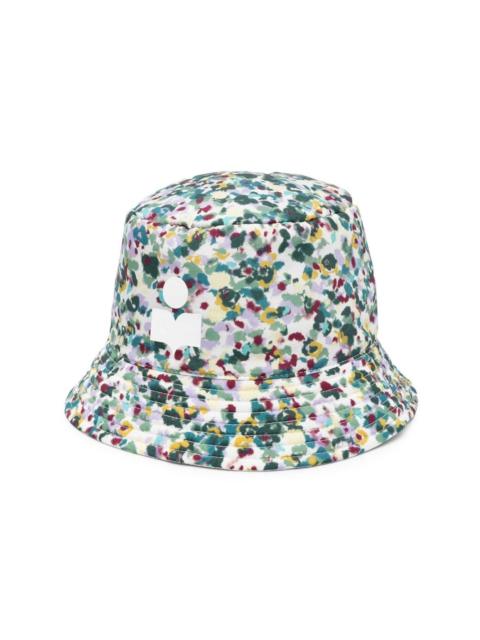 logo-print reversible bucket hat