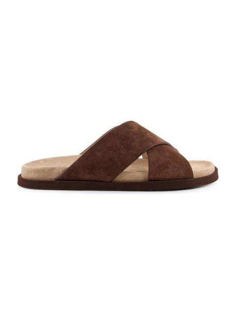 Brunello Cucinelli Low Suede Sandals
