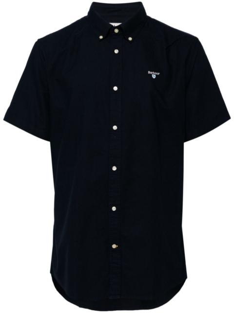 Barbour embroidered-logo cotton shirt