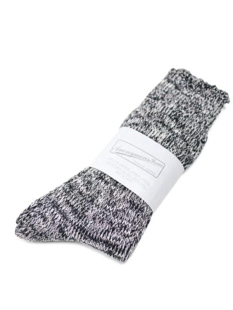 ANONYMOUSISM 5 Color Mix Crew Sock Black