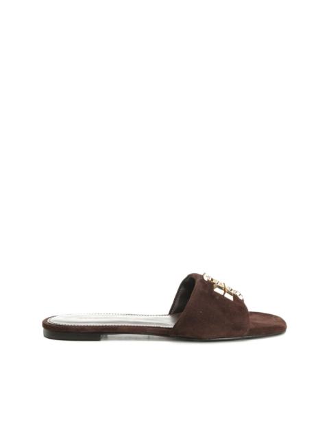 TORY BURCH suede flat sandals