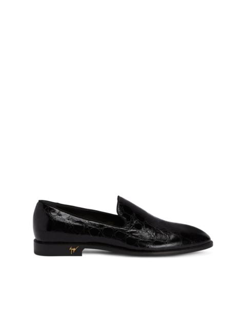 Giuseppe Zanotti Gatien crocodile-effect leather loafers