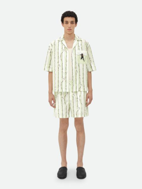 Bottega Veneta Printed Cotton Shorts