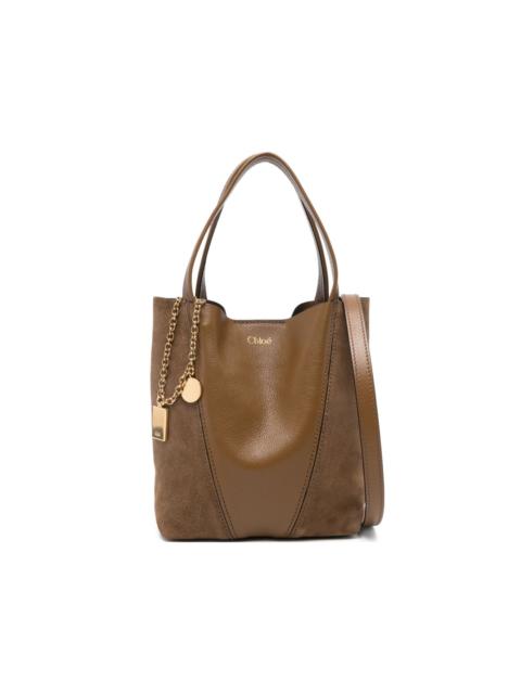 Chloé small Spin grained-leather tote bag