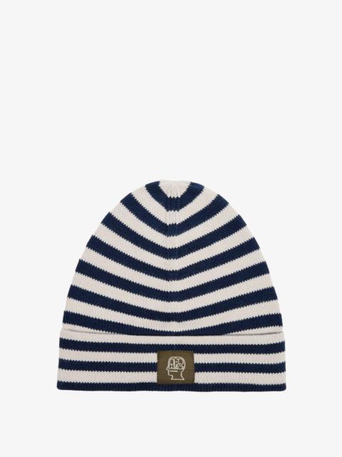 A.P.C. A.P.C. X BRAIN DEAD STRIPED COTTON BEANIE
