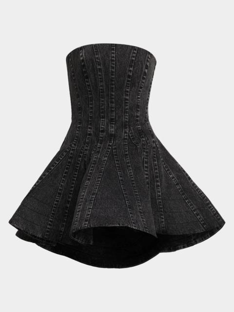 AKNVAS Lefa Washed Denim Mini Dress