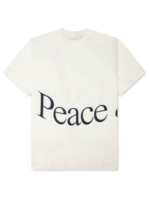 Museum of Peace & Quiet JUMBO WORDMARK T-SHIRT - WHITE