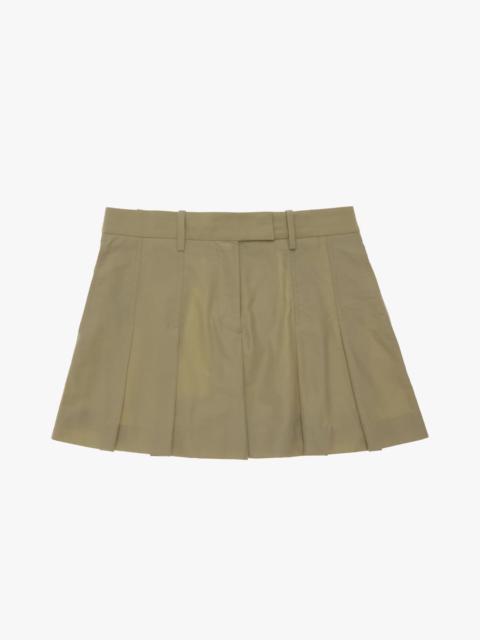 Helmut Lang PLEATED STRETCH WOOL SKORT