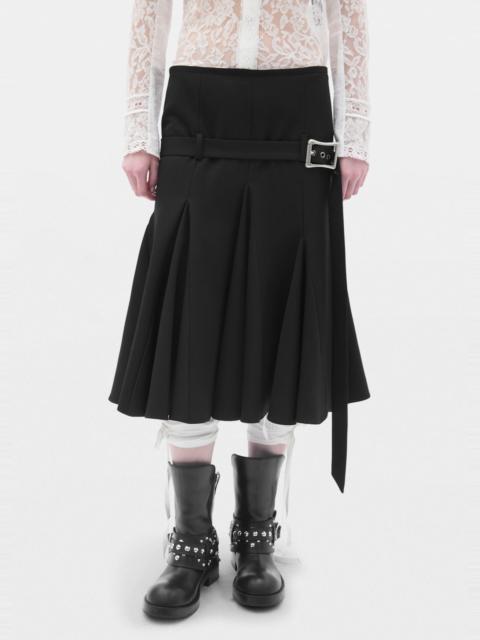 Ann Demeulemeester Helma Knee Length Handkerchief Skirt with Belt