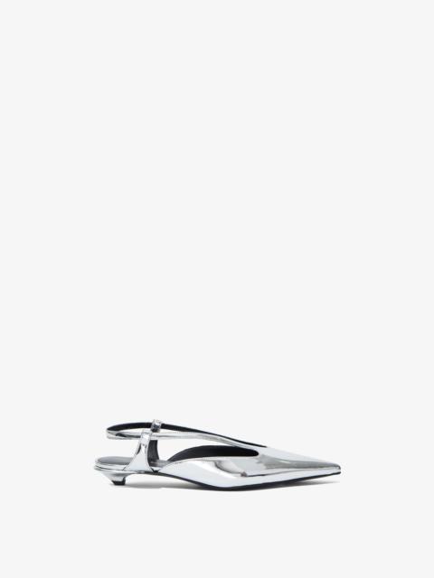 Proenza Schouler Point Slingback Pumps in Mirrored Metallic