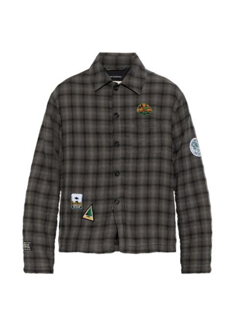 Song for the Mute quilted checked shirt jacket