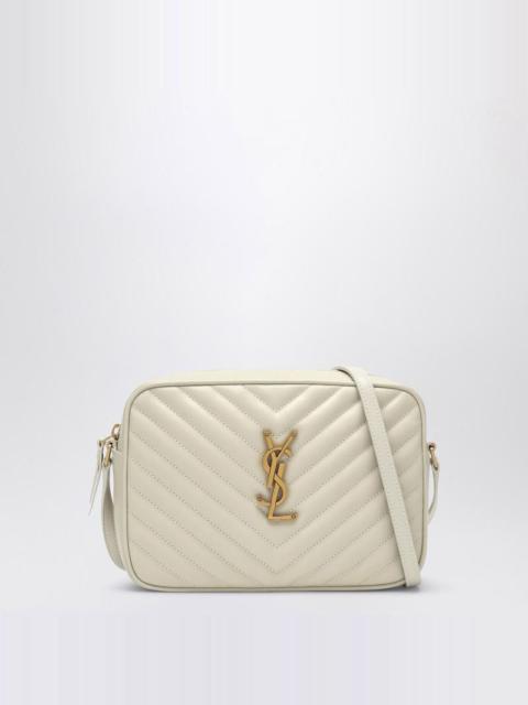 Saint Laurent Lou Cream Quilted Camera Bag