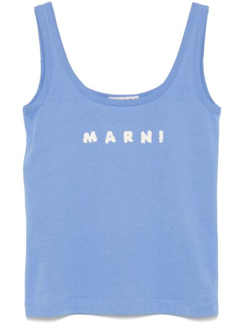 Marni logo-print tank top