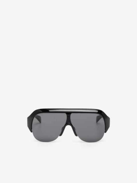 GUCCI geometric-frame logo-embossed sunglasses
