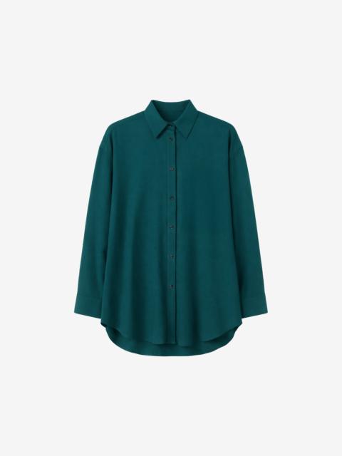 The Frankie Shop Bina Padded Shirt - Bottle Green