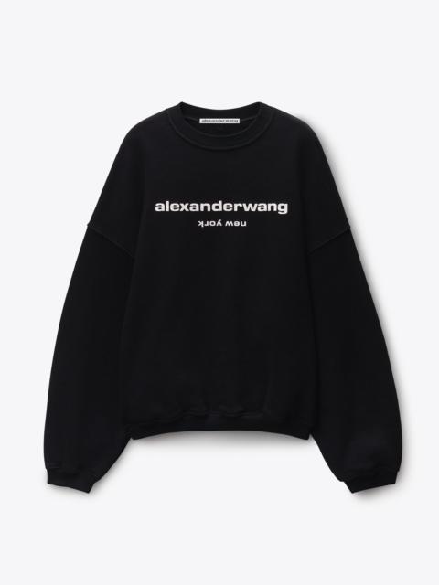 Alexander Wang Puff Logo Crewneck Sweatshirt