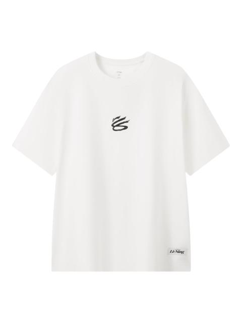Li-Ning Li-Ning Curry T-Shirt 'White' AHSWJ49-1