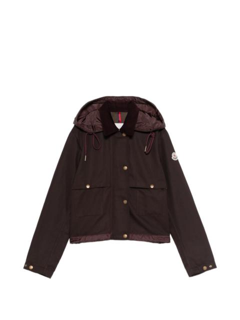 Moncler button hooded jacket
