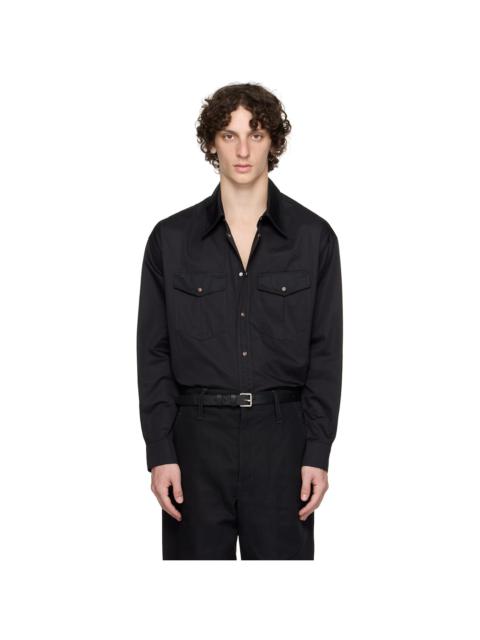 Lemaire Black Western Shirt