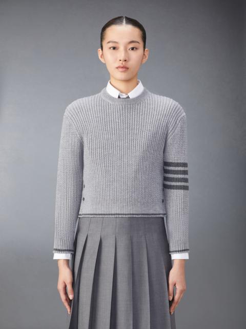 Thom Browne 4-Bar Stripes cable-knit jumper