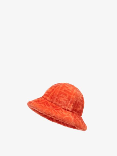 FENDI Orange shearling hat