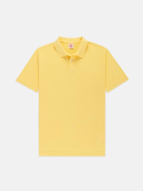 J. PRESS YELLOW COTTON PIQUE POLO