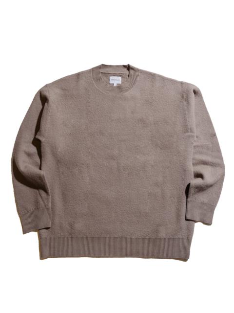 NORSE PROJECTS Rom Boiled Wool Crewneck Walnut