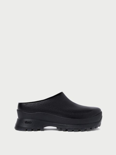 LOEFFLER RANDALL Gemma Black Leather Lug Mule