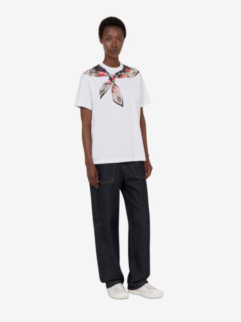 Moschino PRINTED ORGANIC COTTON JERSEY T-SHIRT