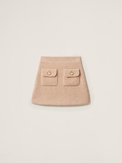 Wool miniskirt