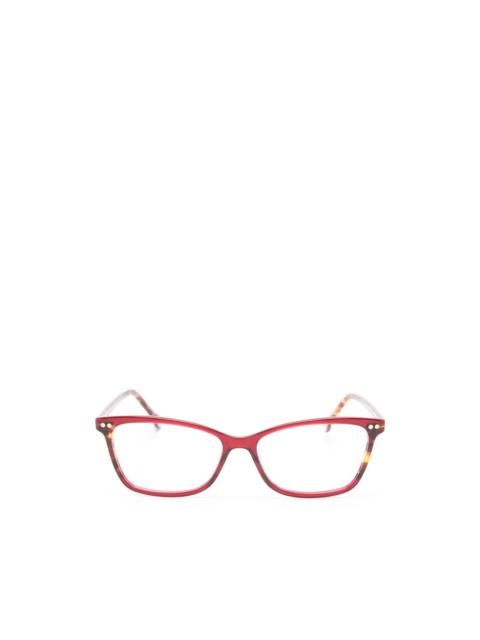 CAROLINA HERRERA tortoiseshell-effect cat-eye frame glasses