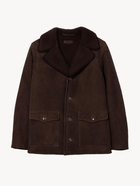 NILI LOTAN GOSHEN SHEARLING COAT