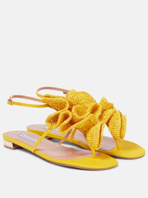 Noches Tropicales raffia flats