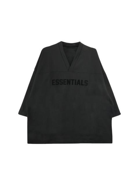 ESSENTIALS logo-print V-neck cotton T-shirt