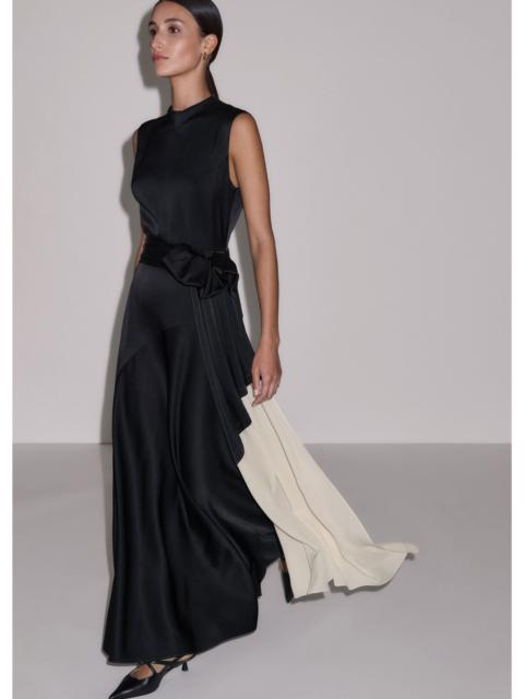 ME+EM Bias Full-Length Dress