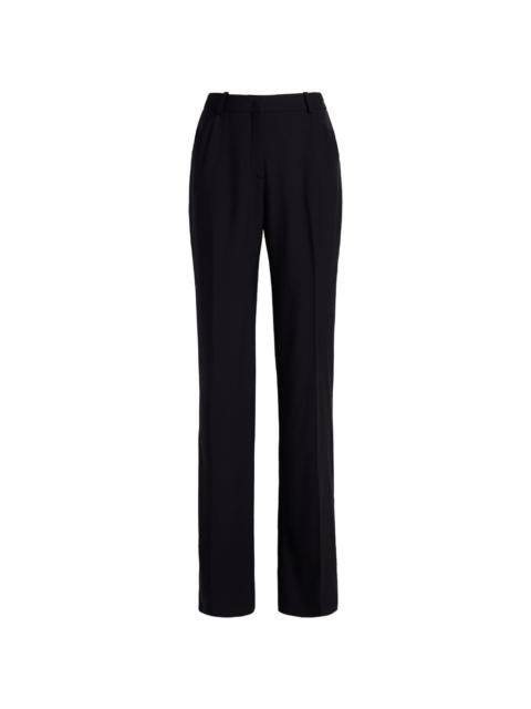 Another Tomorrow flared merino wool trousers