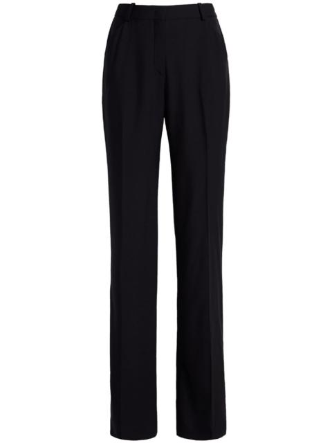 flared merino wool trousers