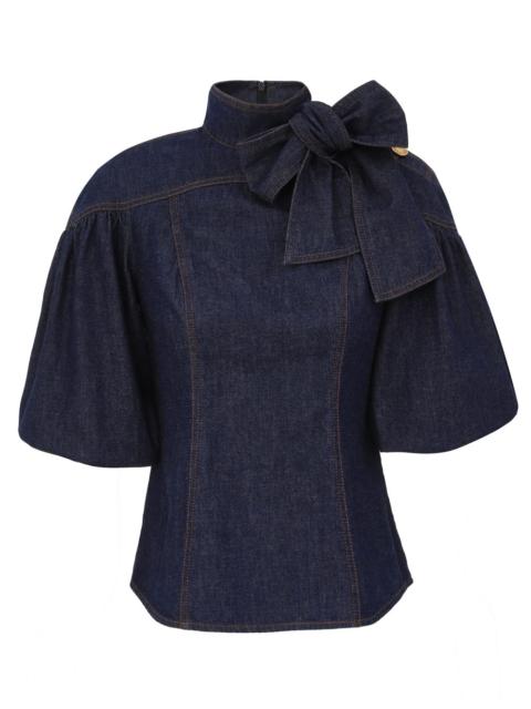Zimmermann DENIM FITTED BLOUSE