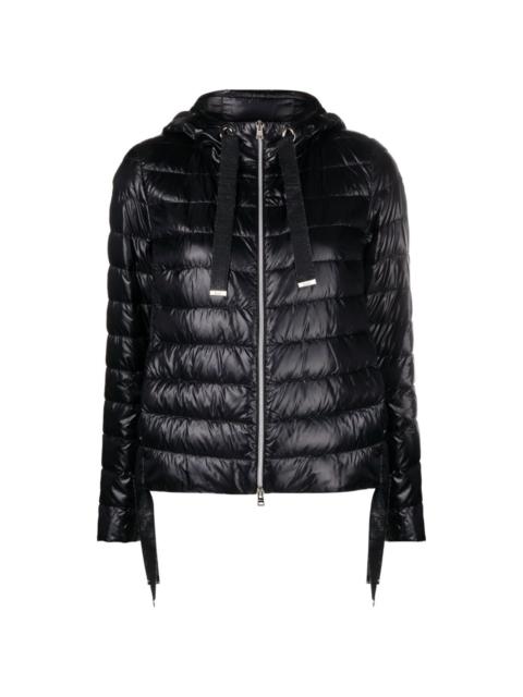 hooded quilted jacket