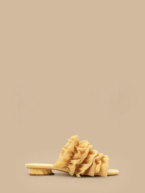 FARM RIO Buttermilk Ruffled Flat Sandal