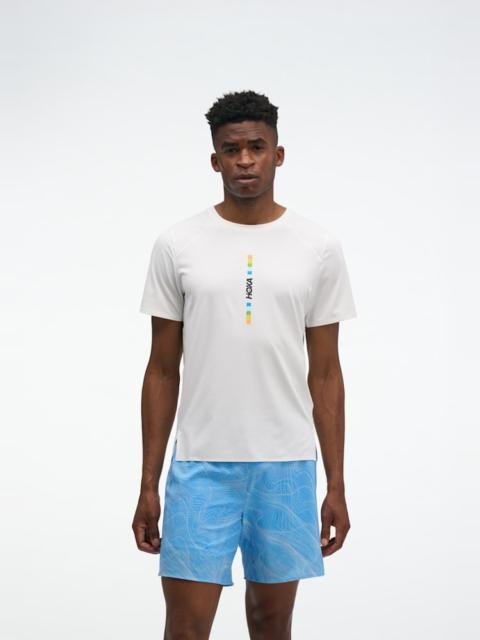 HOKA Men's EveryRun Short Sleeve Shirt in White