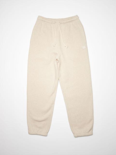 Acne Studios Cotton sweatpants - Oatmeal melange