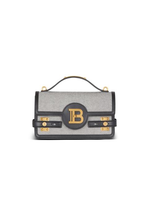 Balmain B-Buzz 24 canvas and leather bag