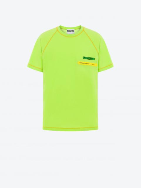 Moschino REFLECTIVE LOGO ORGANIC COTTON T-SHIRT