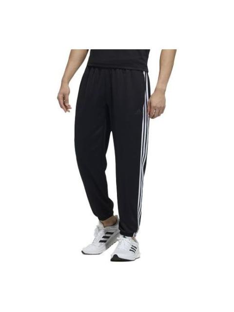 adidas 3S Pants Stripe Lacing Bundle Feet Training Sports Pants Black H37070
