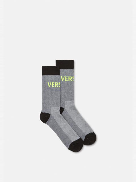 VERSACE Logo Socks