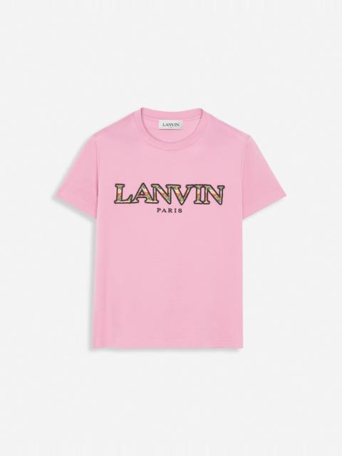 Lanvin CLASSIC CURB EMBROIDERED T-SHIRT