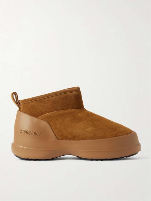 MOON BOOT Luna Low suede boots Tan